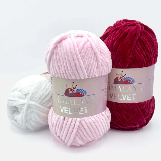 Chenille Yarn: Velvet - Himalaya