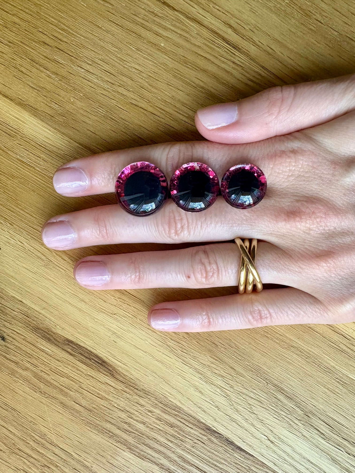 Yeux de sécurité pour Amigurumis et peluches - Fuschia LilyWools - Amigurumis et Crochets