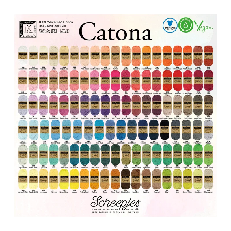 Pourquoi le fil Catona est le meilleur coton pour les amigurumis au crochet ?