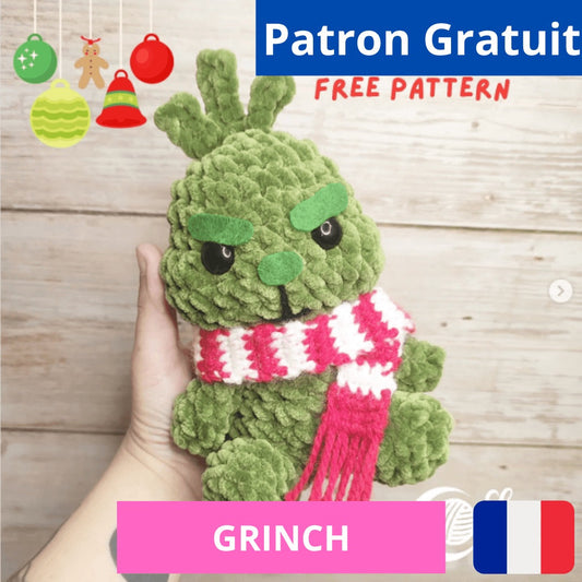 Grinch - Patron gratuit amigurumi fil chenille