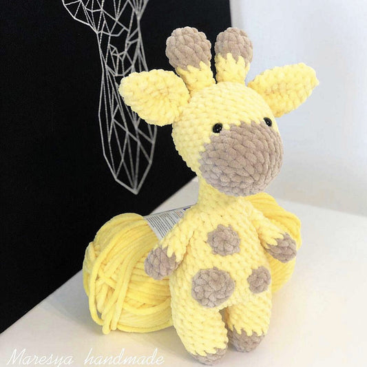 Patron gratuit Girafe en fil chenille