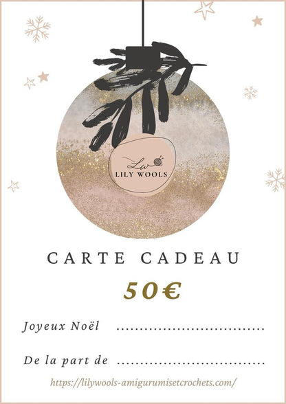 50€ - Carte Cadeaux -crochet amigurumi