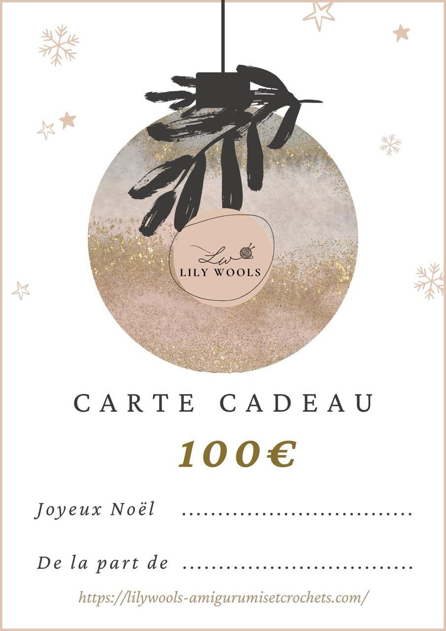 100€ - Carte Cadeaux - LilyWools - Amigurumis et crochet LilyWools - Amigurumis et Crochets