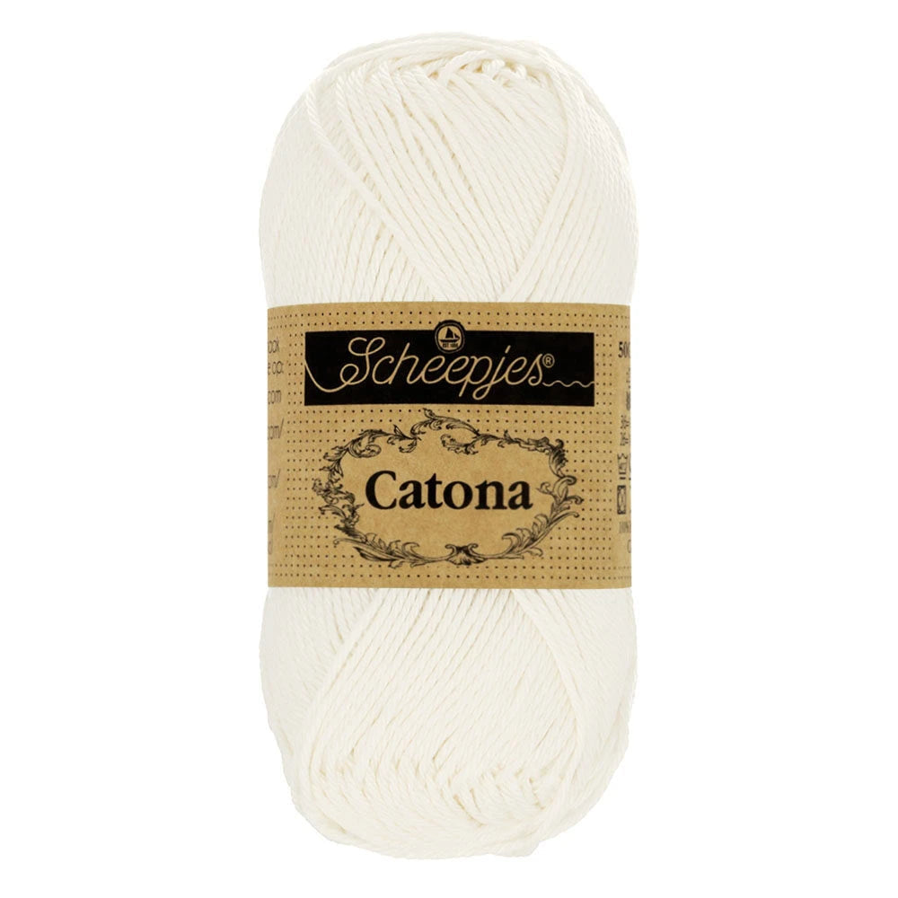 Fil coton Catona Scheepjes 105 blanc nuptial 50g idéal amigurumi crochet