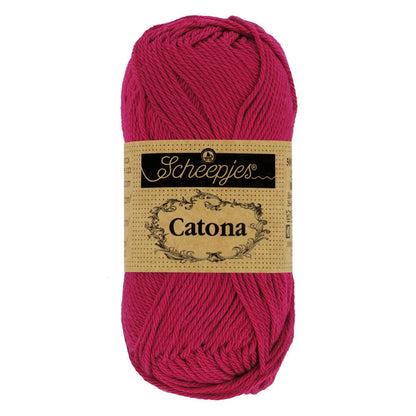 Fil coton Catona Scheepjes 192 écarlate 50g idéal amigurumi crochet