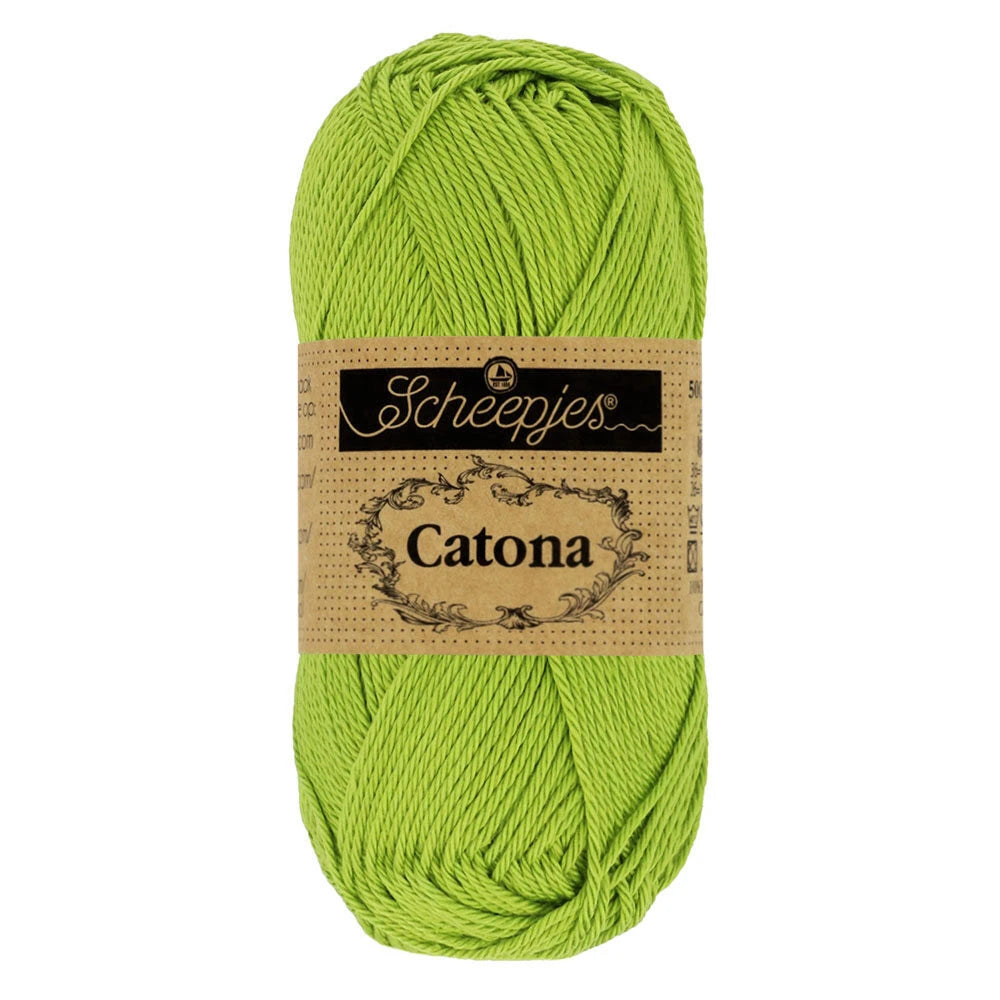 Fil coton Catona Scheepjes 205 kiwi 50g idéal amigurumi crochet