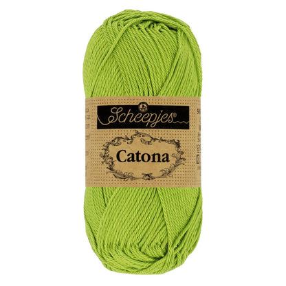 Fil coton Catona Scheepjes 205 kiwi 50g idéal amigurumi crochet