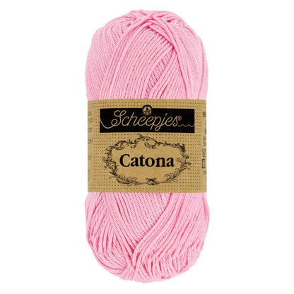 Fil coton Catona Scheepjes 222 rose tulipe 50g idéal amigurumi crochet