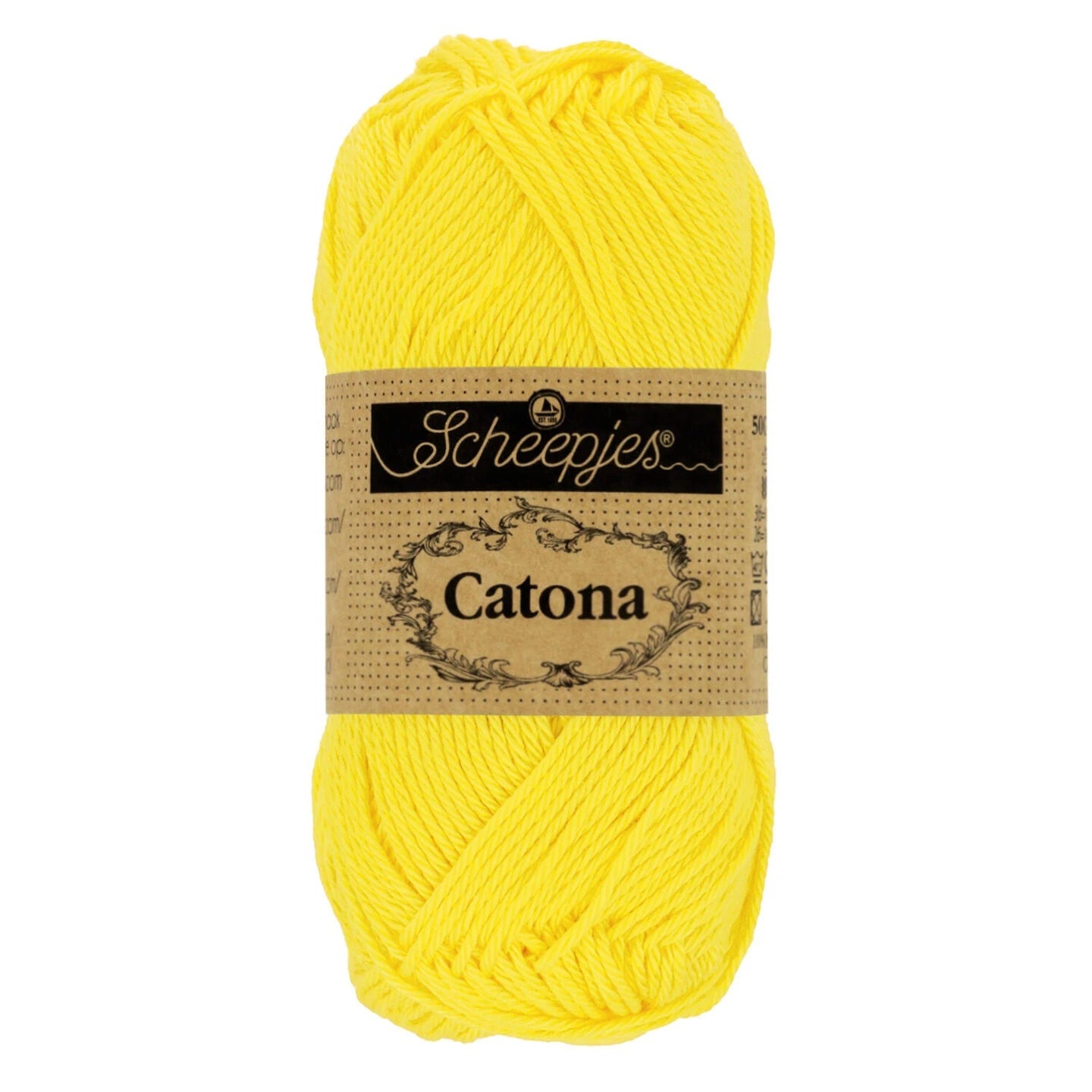 Fil coton Catona Scheepjes 280 citrons 50g idéal amigurumi crochet