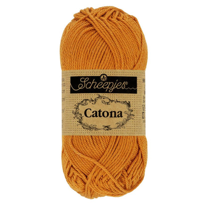 Fil coton Catona Scheepjes 383 ginger gold 50g idéal amigurumi crochet