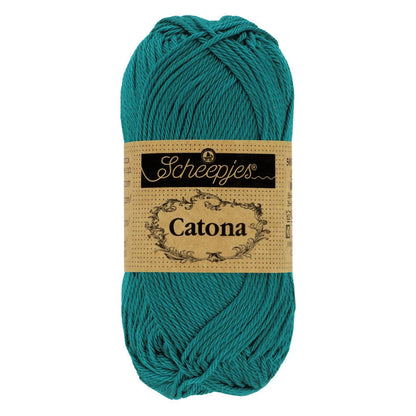 Fil coton Catona Scheepjes 401 dark teal 50g idéal amigurumi crochet