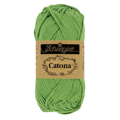 Fil coton Catona Scheepjes 412 vert forêt 50g idéal amigurumi crochet