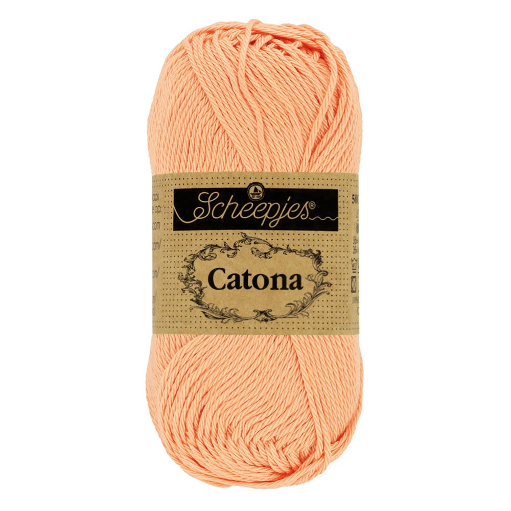 Fil coton Catona Scheepjes 414 pêche vintage 50g idéal amigurumi crochet