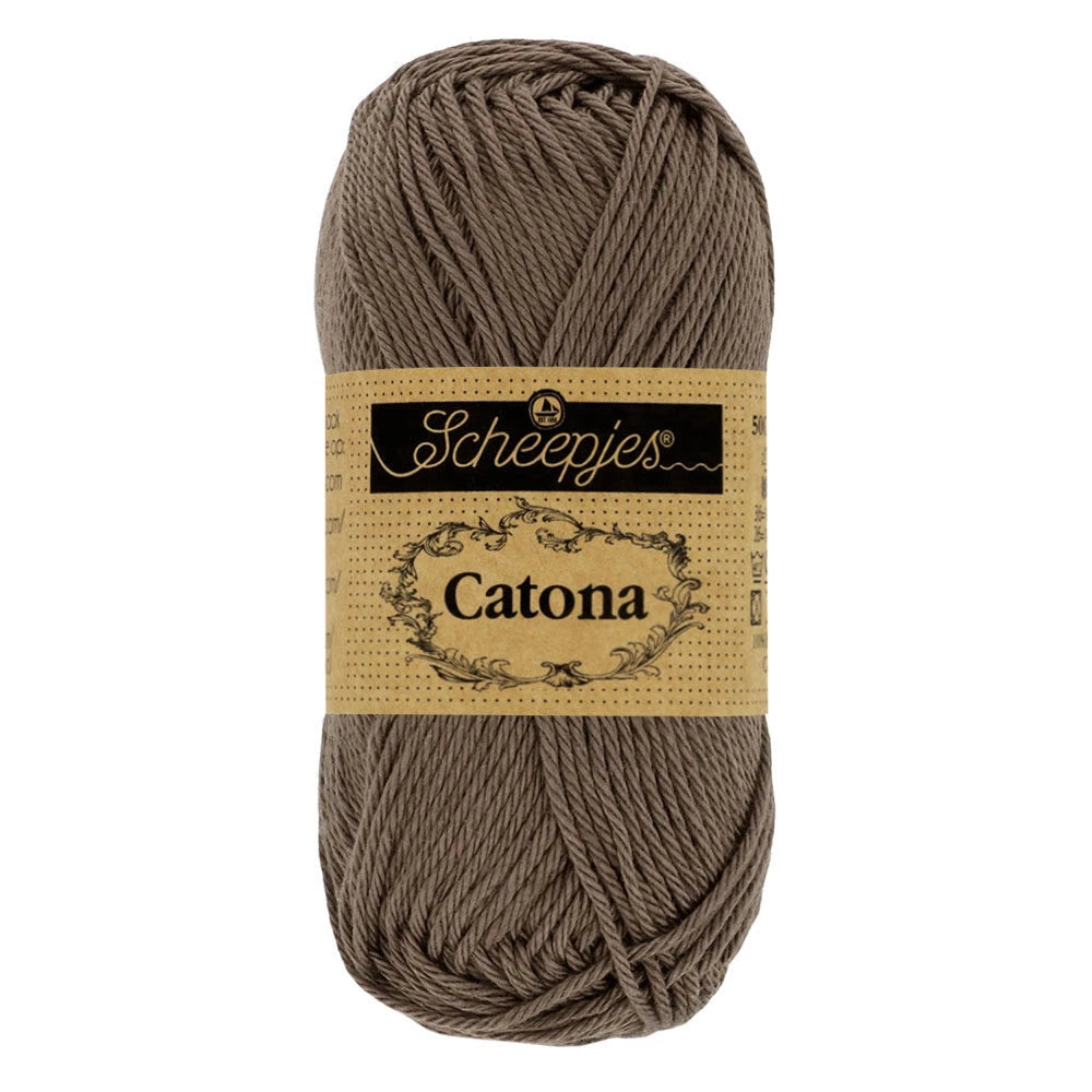 Fil coton Catona Scheepjes 507 chocolat 50g idéal amigurumi crochet