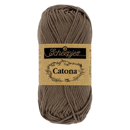 Fil coton Catona Scheepjes 507 chocolat 50g idéal amigurumi crochet