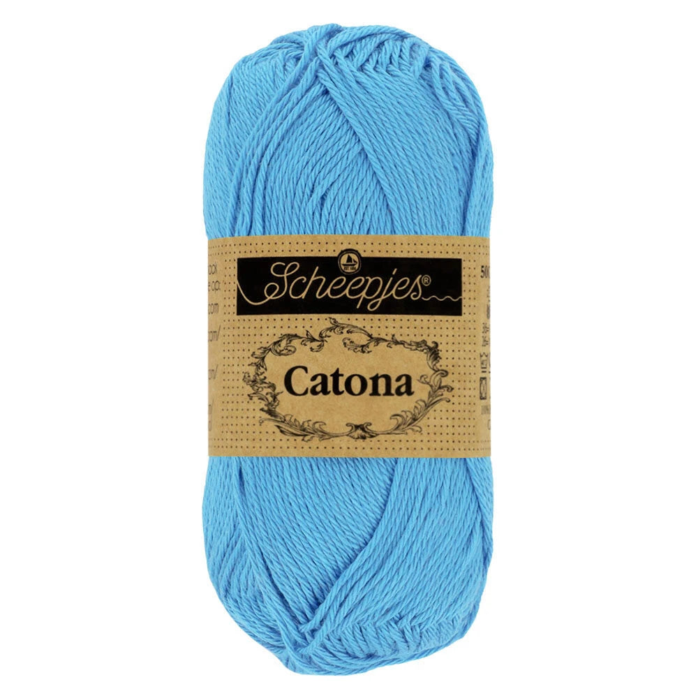 Fil coton Catona Scheepjes 511 bleuet 50g idéal amigurumi crochet