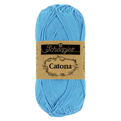 Fil coton Catona Scheepjes 511 bleuet 50g idéal amigurumi crochet