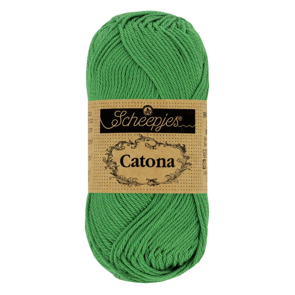 Fil coton Catona Scheepjes 515 émeraude 50g idéal amigurumi crochet