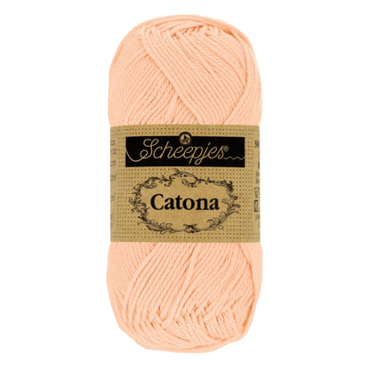 Fil coton Catona Scheepjes 523 pêche 50g idéal amigurumi crochet