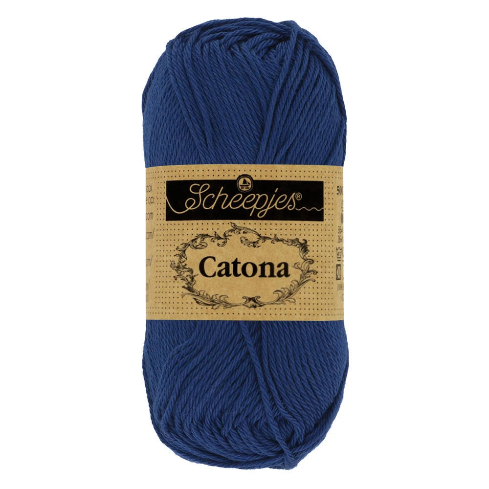 Fil coton Catona Scheepjes 527 minuit 50g idéal amigurumi crochet