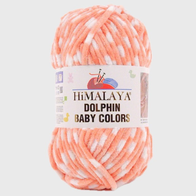 Fil chenille : Dolphin Baby Colors - Himalaya LilyWools - Amigurumis et Crochets