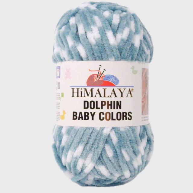 Chenille yarn Amigurumi and crochet - Dolphin Baby Colors Himalaya