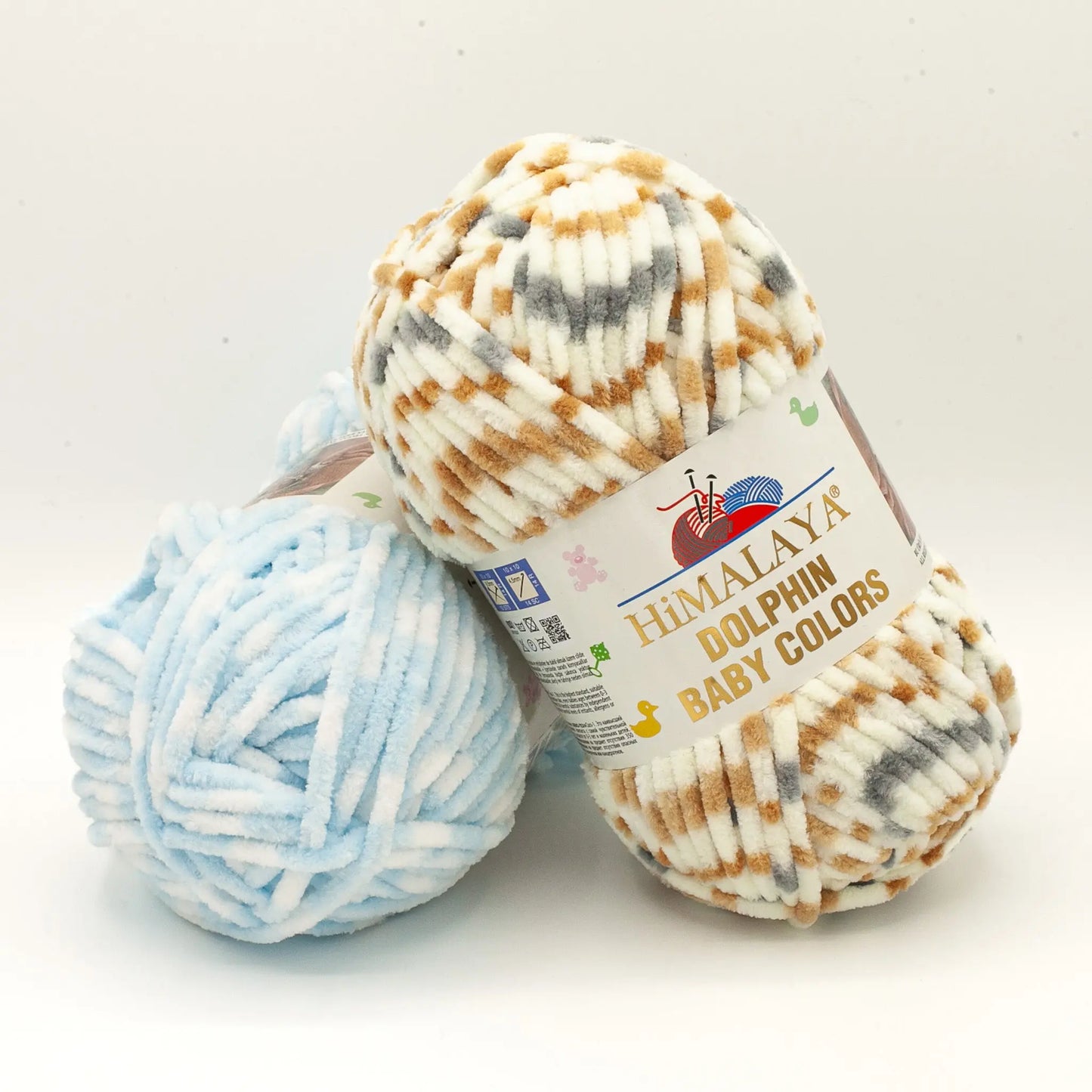 Hilo Chenille: Dolphin Baby Colors - Himalaya