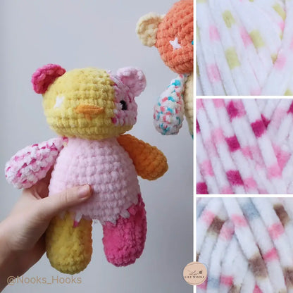 Fil chenille : Dolphin Baby Colors - Himalaya LilyWools - Amigurumis et Crochets