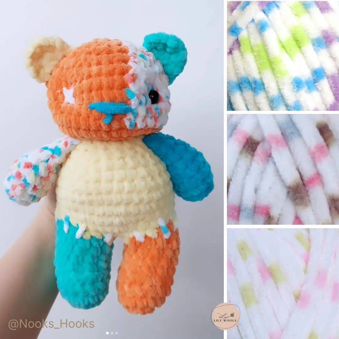 Fil chenille : Dolphin Baby Colors - Himalaya LilyWools - Amigurumis et Crochets