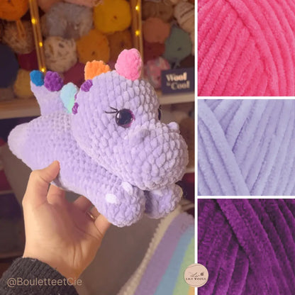 Fil chenille : Dolphin Baby - Himalaya LilyWools - Amigurumis et Crochets