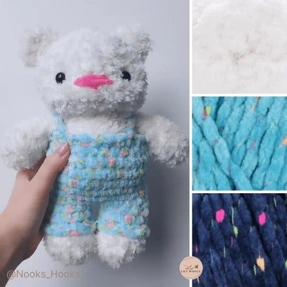 Fil chenille : Dolphin Festival - Himalaya LilyWools - Amigurumis et Crochets