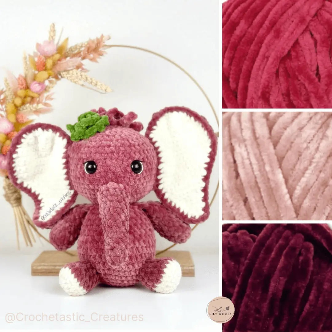 Fil chenille : Velvet - Himalaya LilyWools - Amigurumis et Crochets