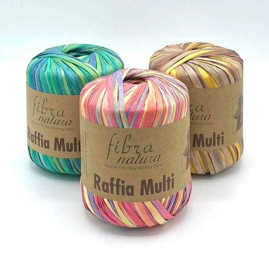 Fil raphia : Raffia Multi - Fibra Natura LilyWools - Amigurumis et Crochets