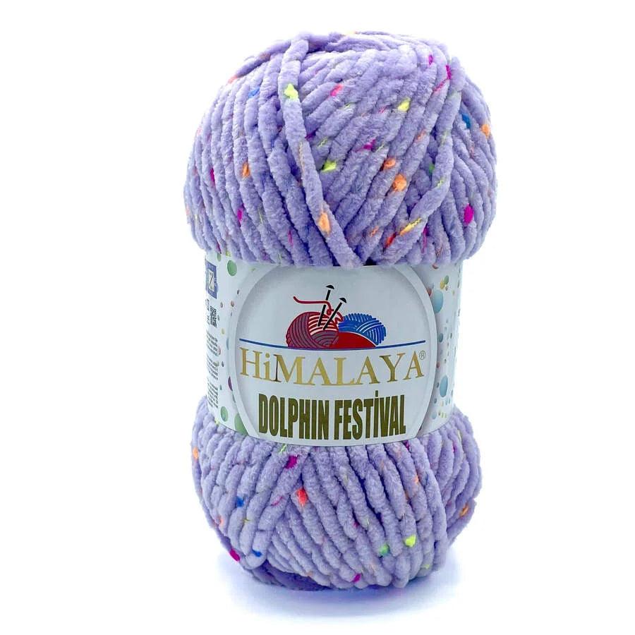 Fil chenille : Dolphin Festival - Himalaya LilyWools - Amigurumis et Crochets