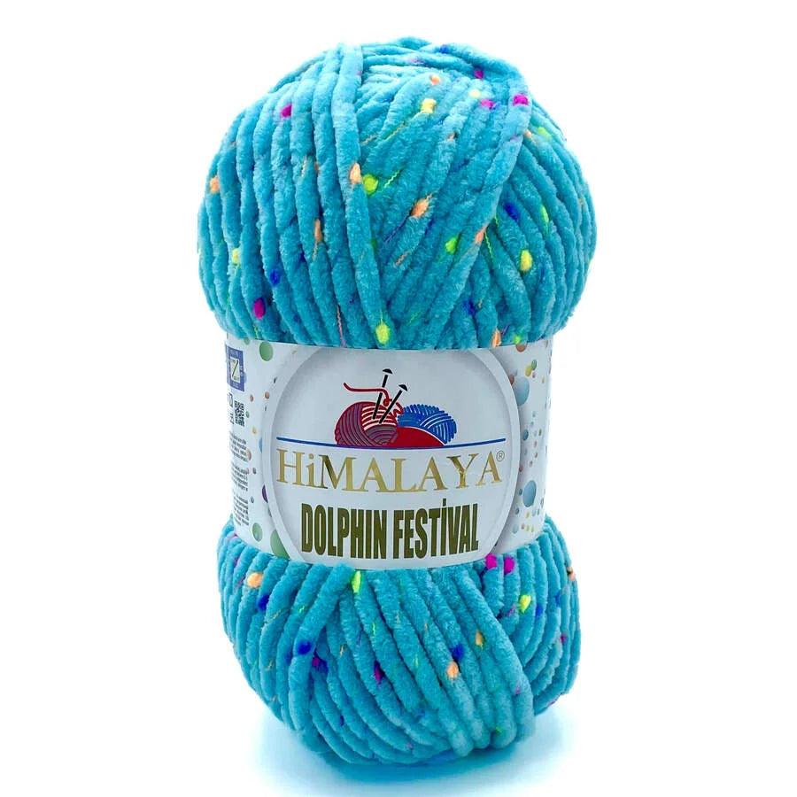 Fil chenille : Dolphin Festival - Himalaya LilyWools - Amigurumis et Crochets