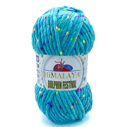 Fil chenille : Dolphin Festival - Himalaya LilyWools - Amigurumis et Crochets