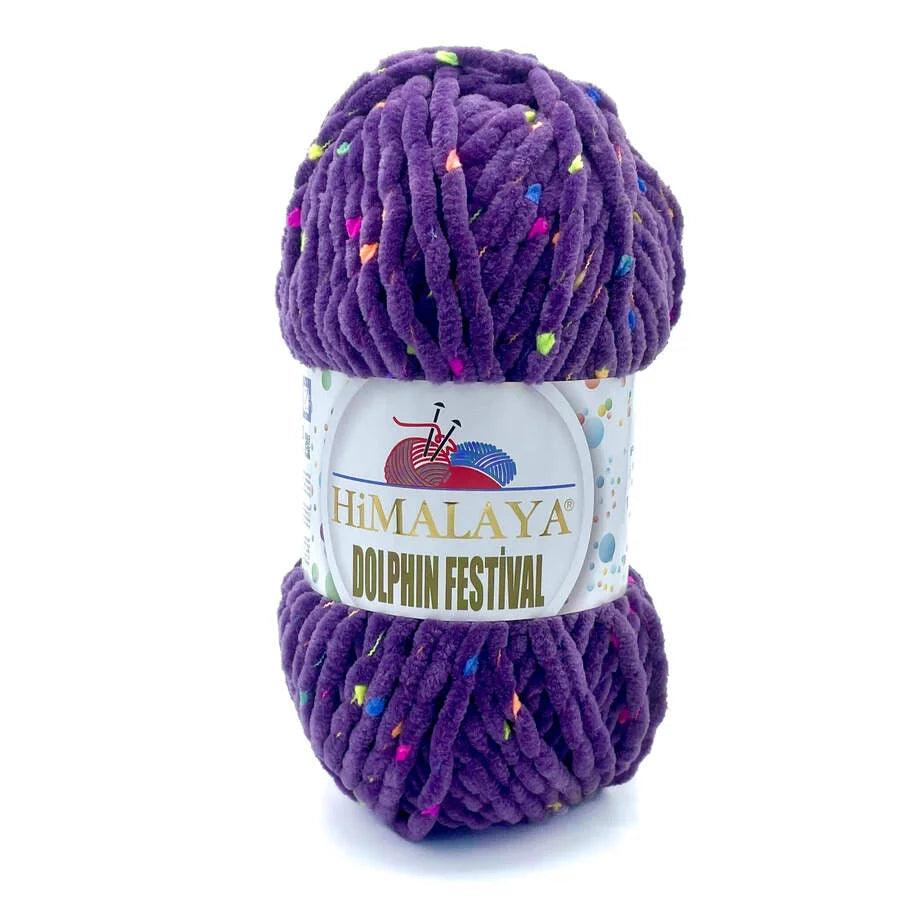 Fil chenille : Dolphin Festival - Himalaya LilyWools - Amigurumis et Crochets