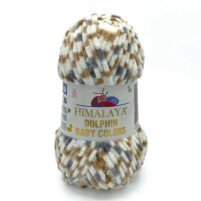 Fil chenille : Dolphin Baby Colors - Himalaya LilyWools - Amigurumis et Crochets