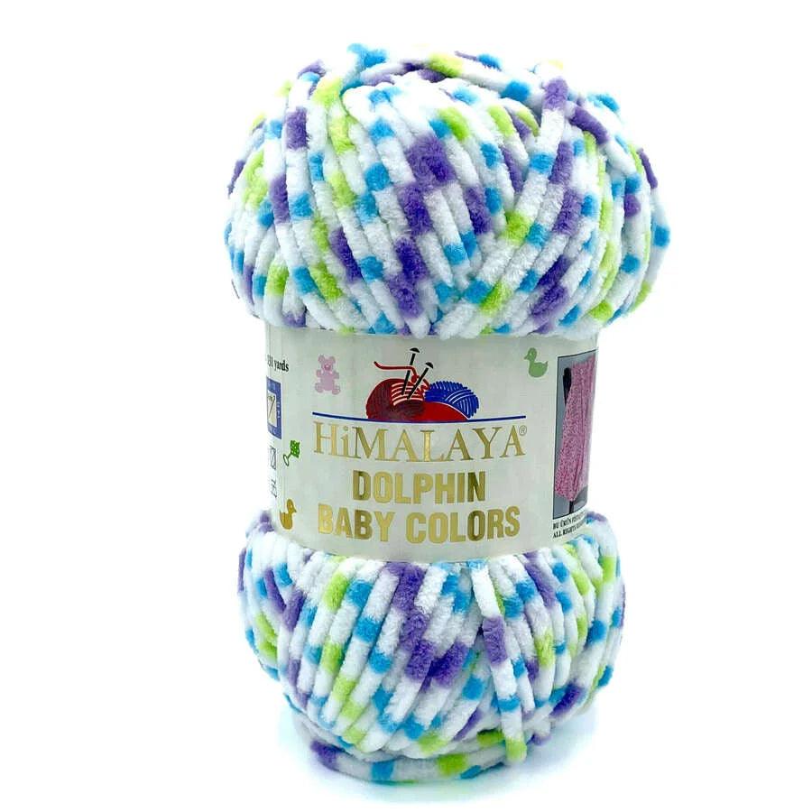 Fil chenille : Dolphin Baby Colors - Himalaya LilyWools - Amigurumis et Crochets