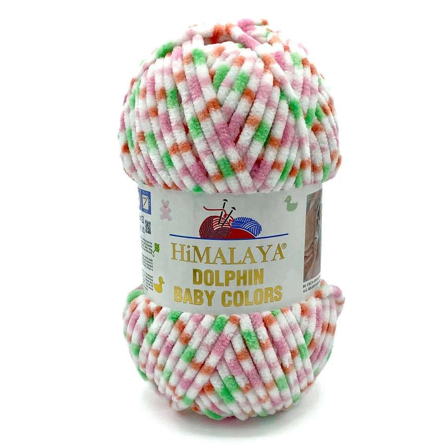 Fil chenille Himalaya Dolphin Baby Colors 80404 pour amigurumi au crochet