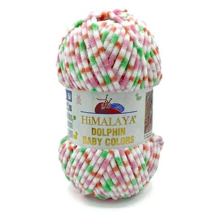 Fil chenille Himalaya Dolphin Baby Colors 80404 pour amigurumi au crochet