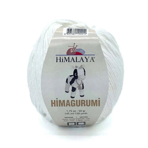 Fil coton Himagurumi 30101 blanc pour amigurumi au crochet