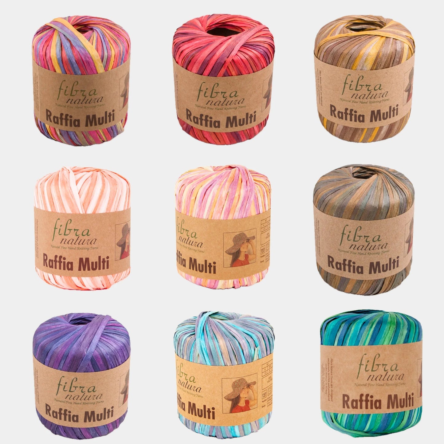 Fil raphia : Raffia Multi - Fibra Natura LilyWools