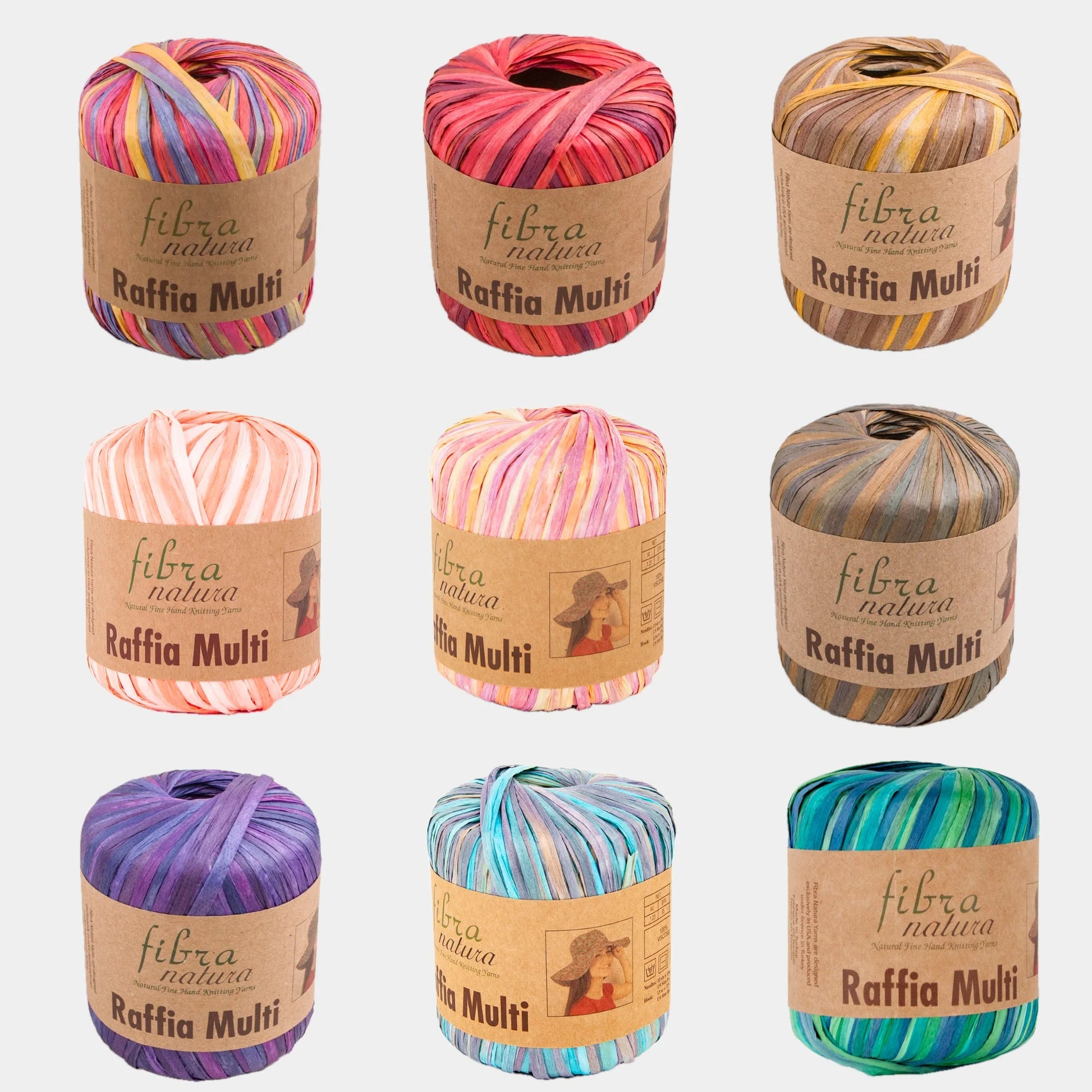 Fil raphia : Raffia Multi - Fibra Natura LilyWools