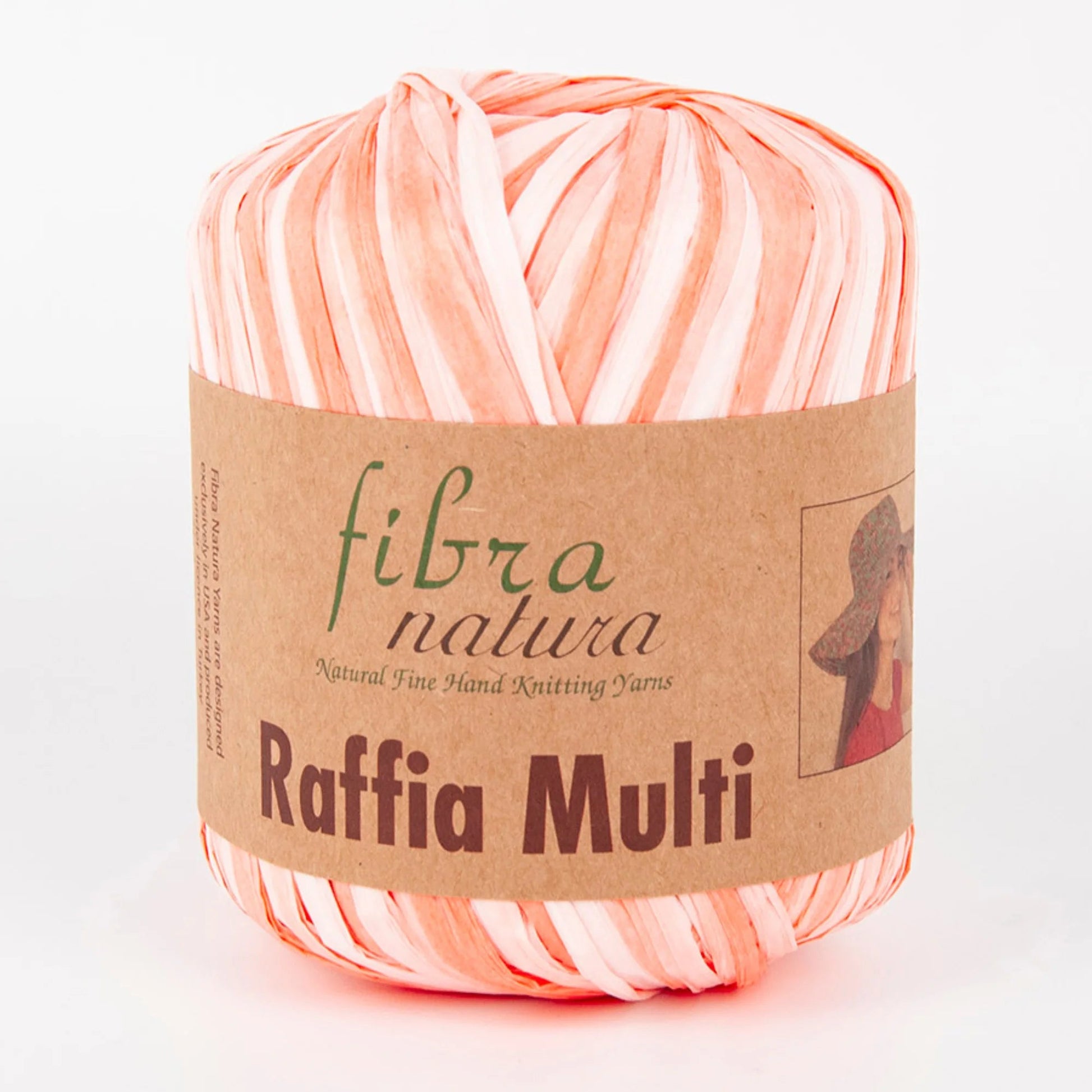 fil raphia rosé pour sac