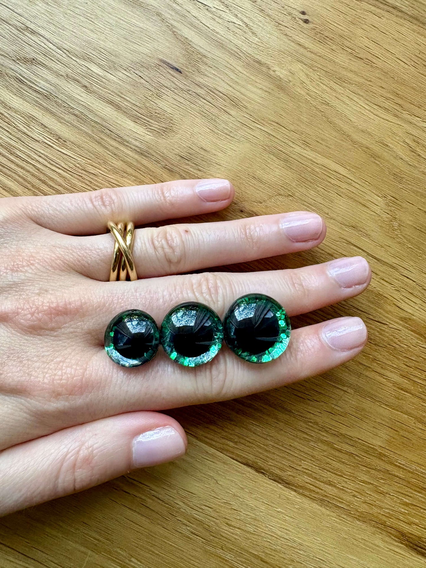 Yeux de sécurité pour Amigurumis et peluches - Vert