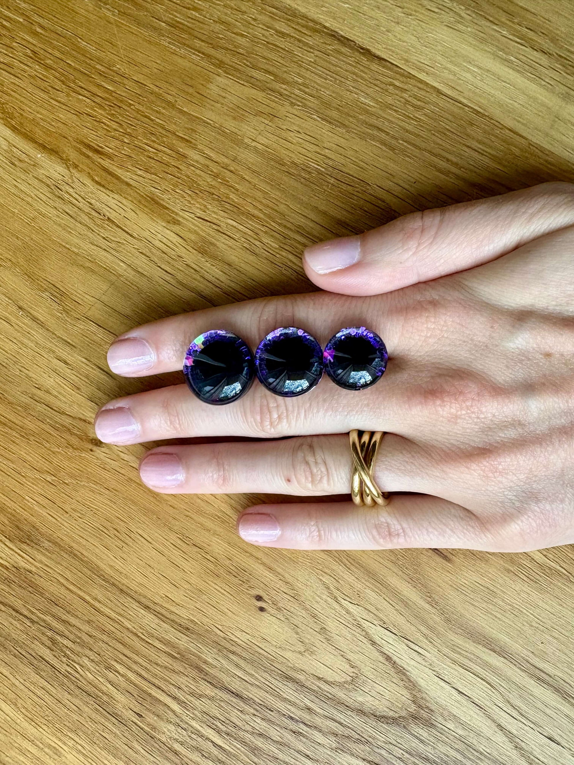 Yeux de sécurité pour Amigurumis et peluches - Violet